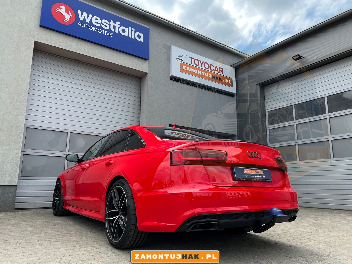 Audi A6 C7 z zamontowanym hakiem holowniczym Westfalia - dodaj funkcjonalność i elastyczność do swojego samochodu